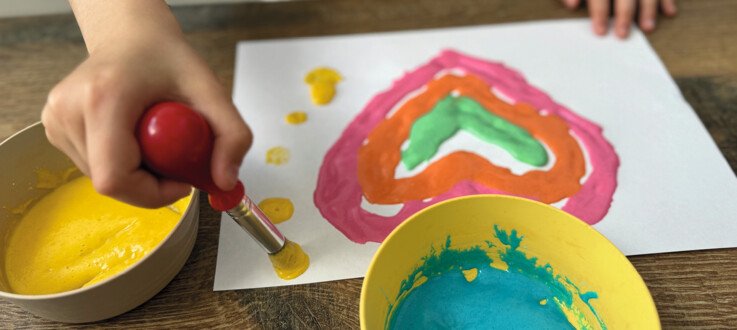 Faire de la peinture gonflante – DIY enfant 